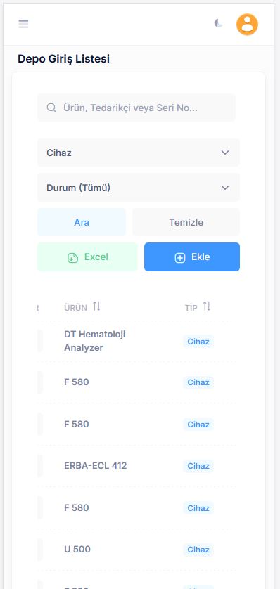 Depo Giriş